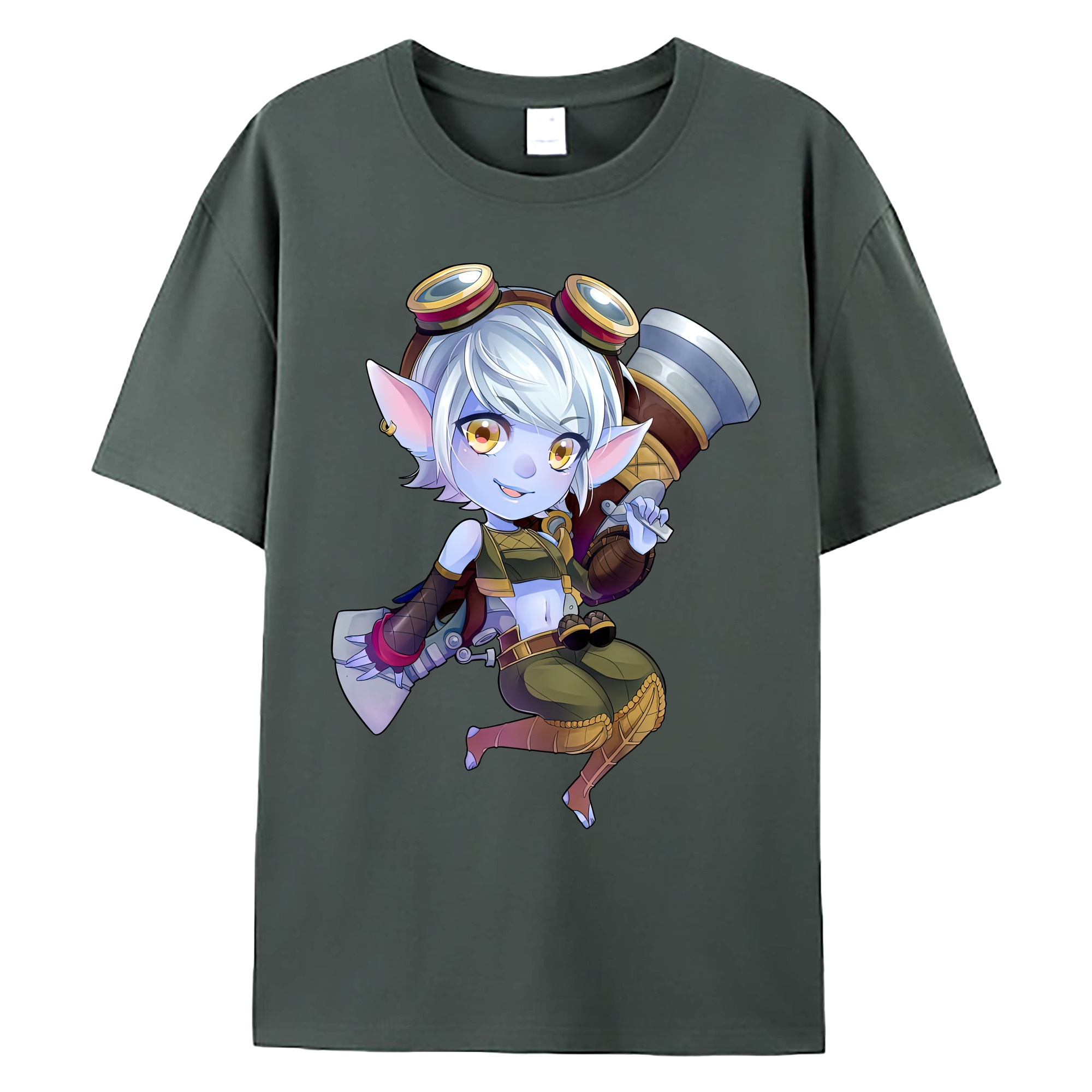 （画像用） リーグ・オブ・レジェンド League of Legends LOL 綿100％ メンズ半袖Tシャツ｜肌触りやわらか＆通気性